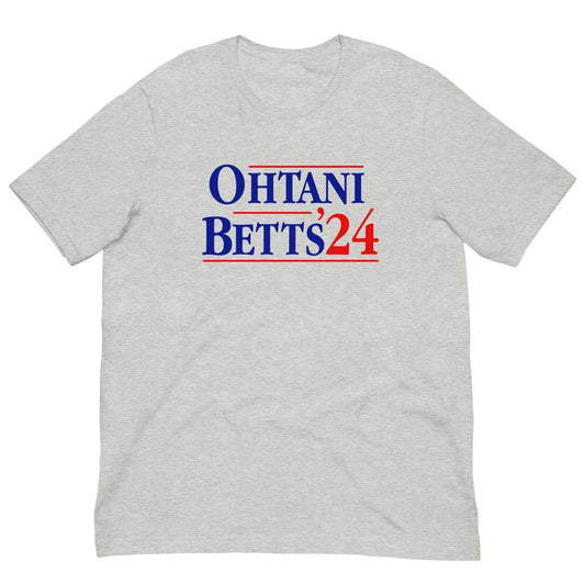 Los Angeles Dodgers Shohei Ohtani and Mookie Betts '24 Presidential Shirt